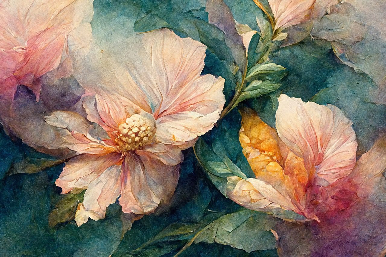 watercolor floral representing benefits of a domestic partnership